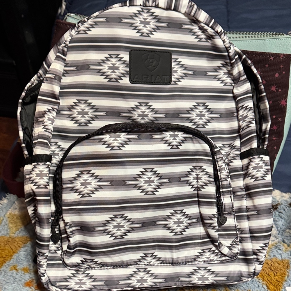 Ariat Monochrome Striped Backpack